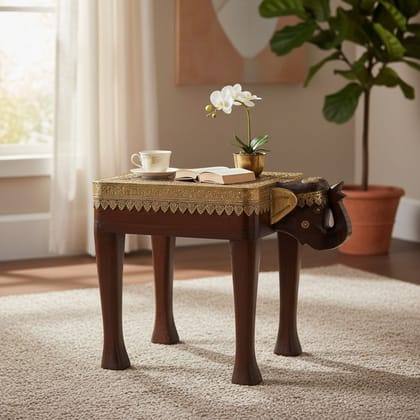 Wooden Brown Natural Elephant Coffee Table Furniture