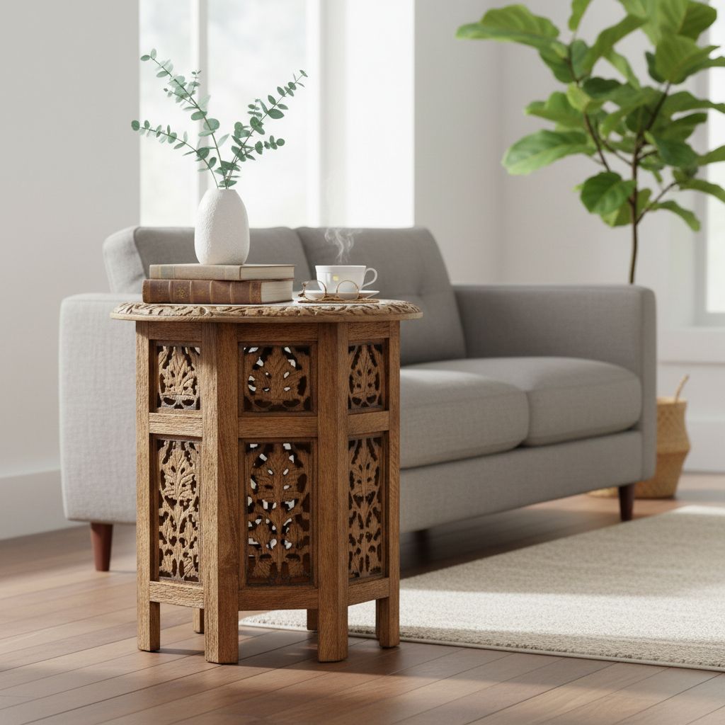 Wood Coffee Table Art Furniture | Beautiful Side Stand Table