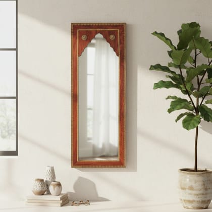 Wooden Wall Mirror Bedroom | Dressing-Room Makeup Mirror