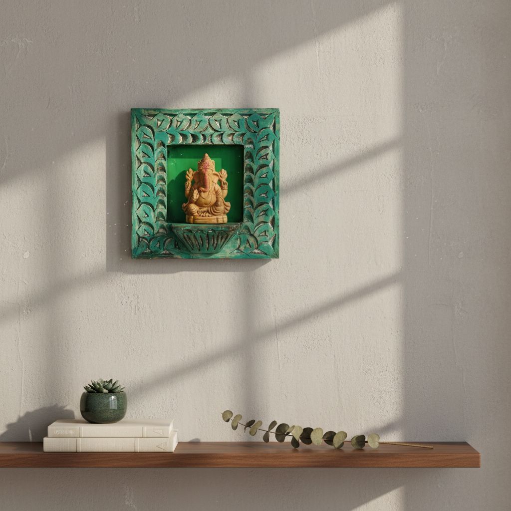 Wooden Carved Frame-Distressed Vintage worship Frame