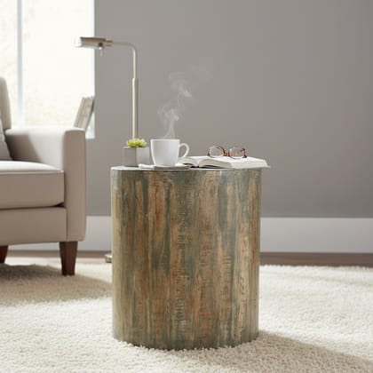 Handicraft Distressed Wooden Cocktail Table Gray Color | Cocktail Table