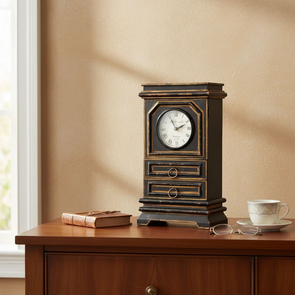 Indian Antique Tabletop Home Decor Clock