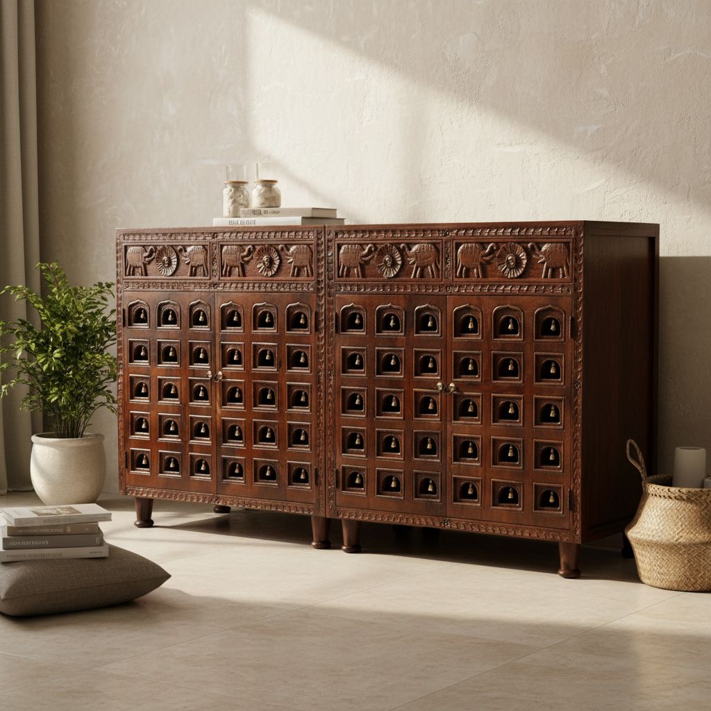 Wooden Storage Almirah-Cubboard Home Living Room Furniture