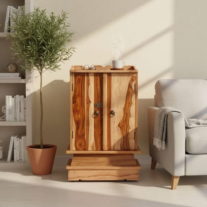 Indian Side Storage Cabinet-Wood Side Board