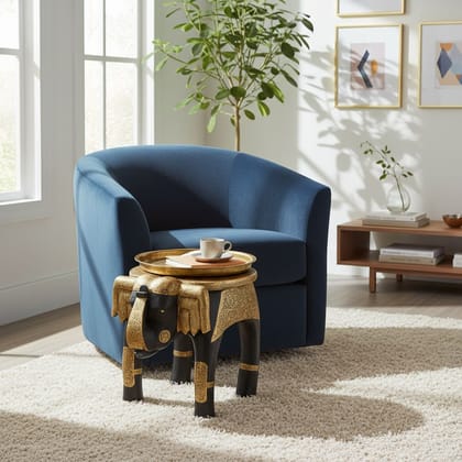Wooden Handmade Home Side Elephant Table | Bedroom & Living Room