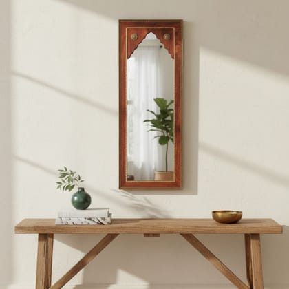 Wooden Wall Mirror Bedroom | Dressing-Room Makeup Mirror
