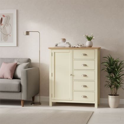 Wooden Cupboard with Drawers