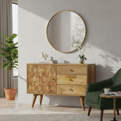 Handcrafted Wooden Sideboard