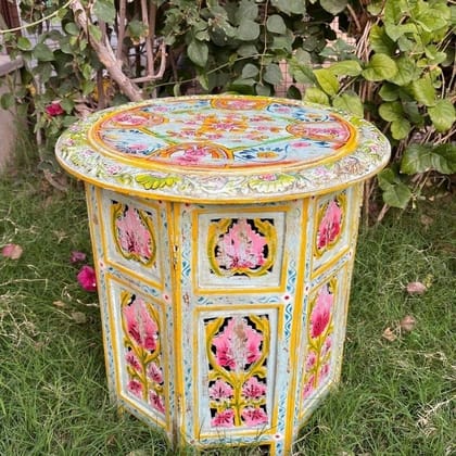 Wooden Painted Coffee Table-Side Table